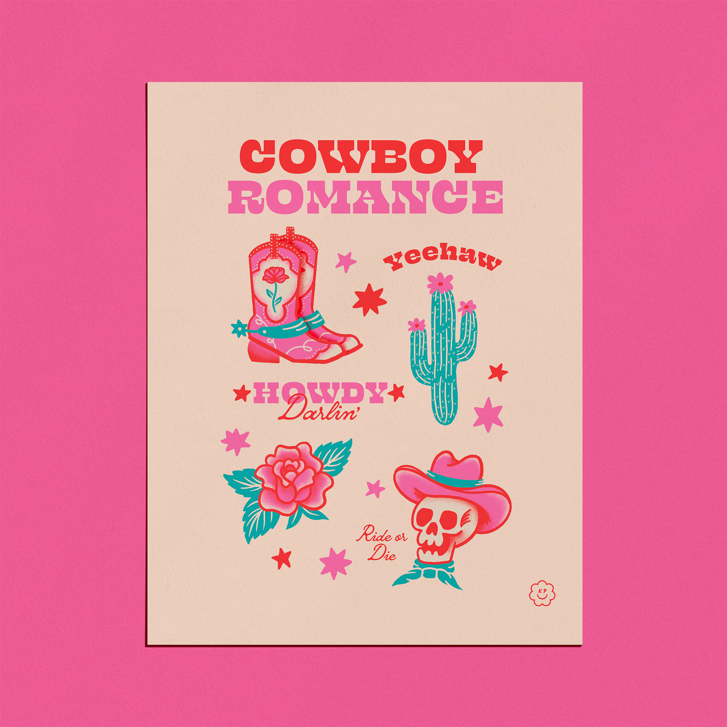 Cowboy Romance Print