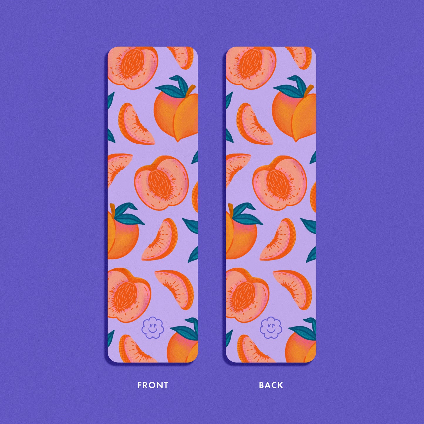Peaches Bookmark - Lavender
