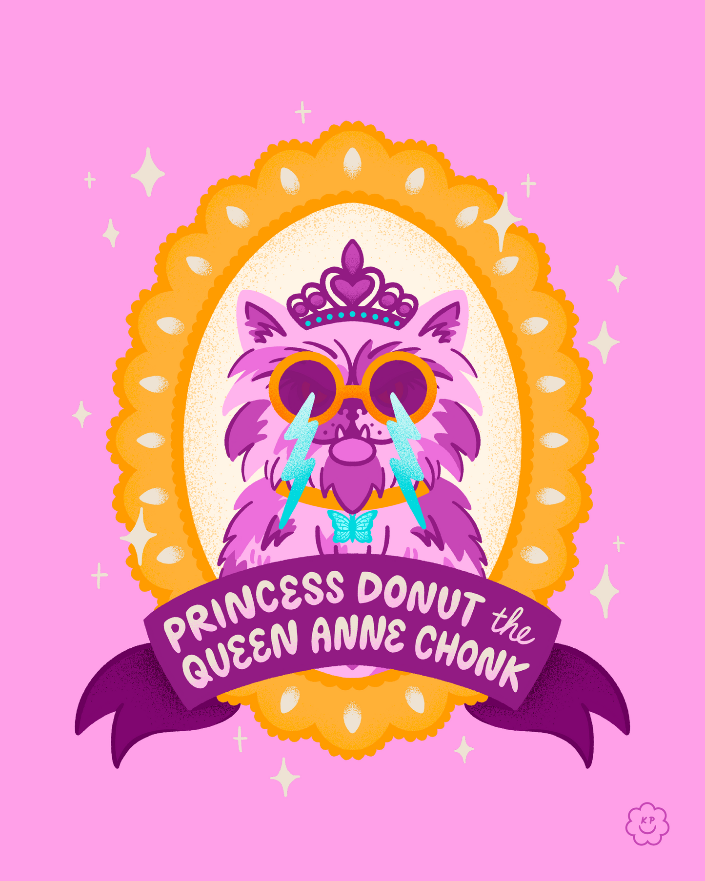 Princess Donut Print - Pink