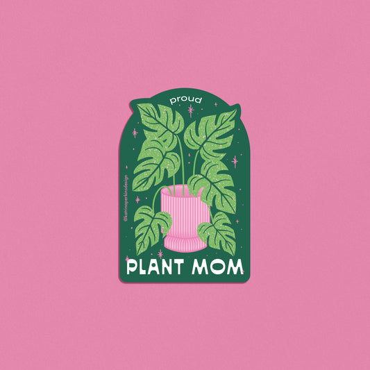 Proud Plant Mom Sticker