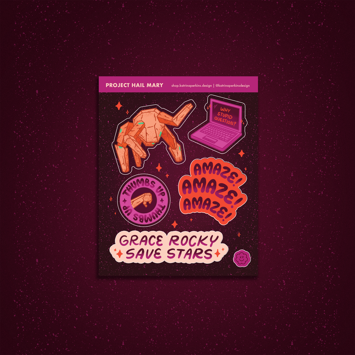 Project Hail Mary Sticker Sheet