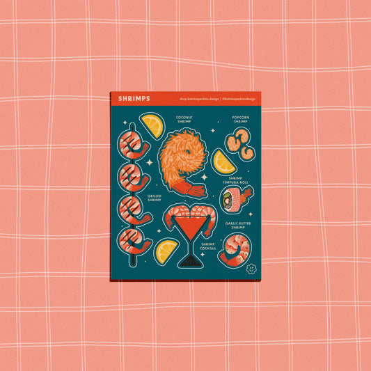 Shrimps Sticker Sheet